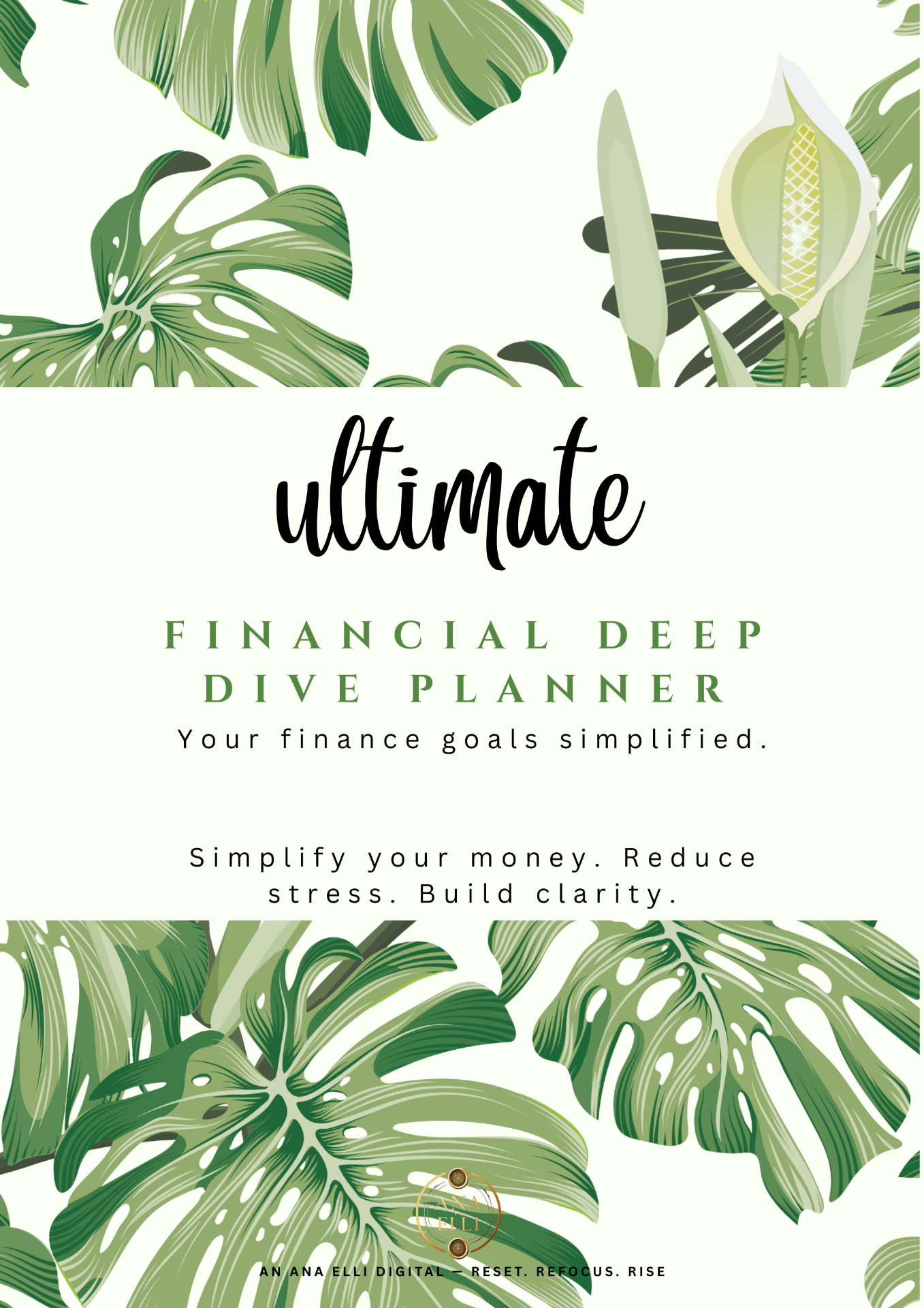 Financial Deep Dive Planner — Rooted Press planner cover