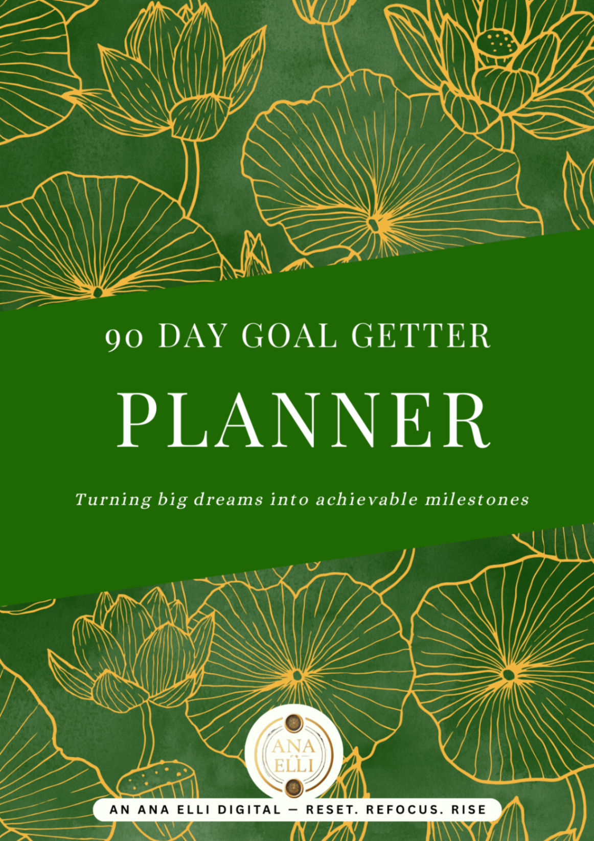 90-Day Goal Setter — Rooted Press planner cover