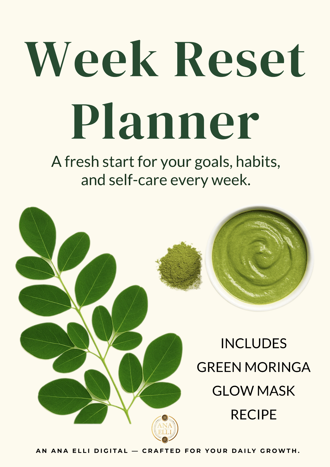 Week Reset Planner — Rooted Press planner cover