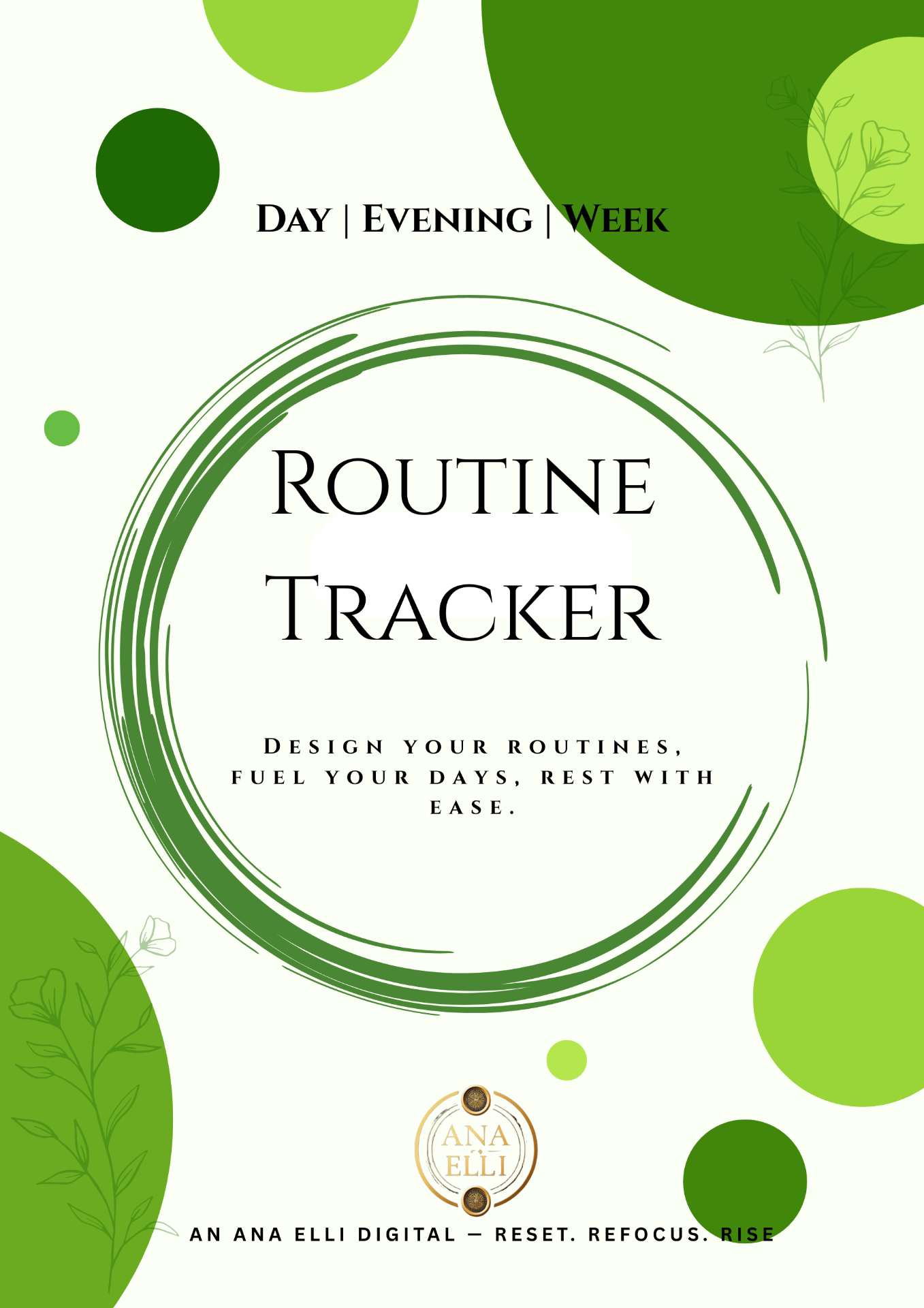 Routine Tracker — Rooted Press planner cover